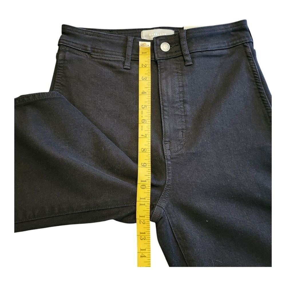 NWT Everlane The Way-High Skinny Jean Black Size 27 Grunge Organic Stretch Denim - Picture 5 of 10